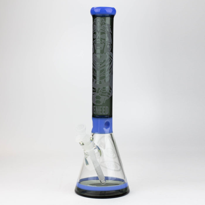 WENEED®-18" Undead Warrior Beaker 7mm Glass Bong WENEED® Blue