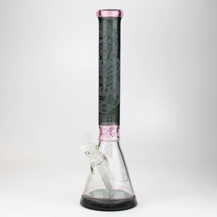 WENEED®-18" Undead Warrior Beaker 7mm Glass Bong WENEED® Pink