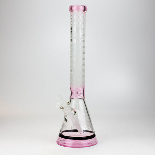 WENEED®-19" Illuminati Tower Beaker 7mm Glass Bong WENEED® Pink
