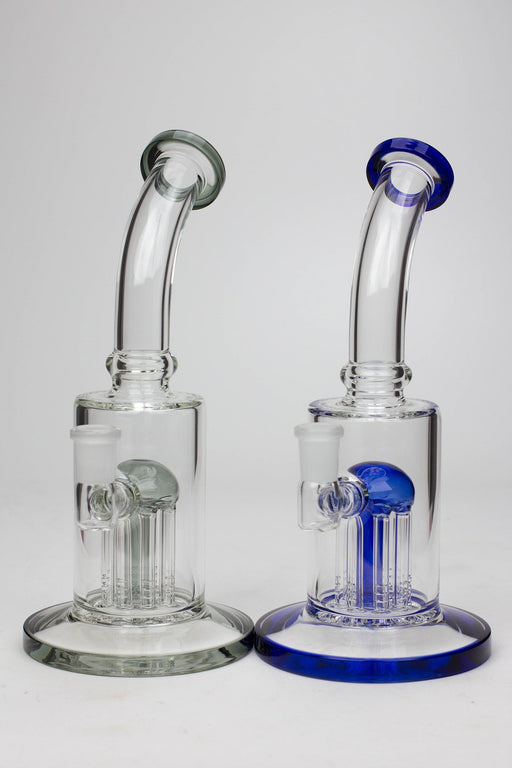 Water Pipe 10 inches with 8 tree arms diffuser Glass Bong Honeybee Herb