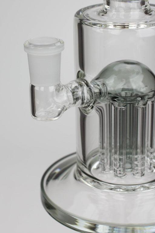 Water Pipe 10 inches with 8 tree arms diffuser Glass Bong Honeybee Herb