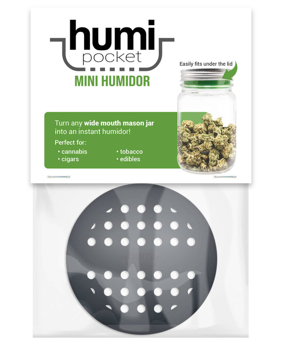 Humi Pocket Mini Humidor-black - One Wholesale