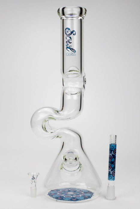 16.5" SOUL Glass 7mm Kink Zong glass water bong- - One Wholesale
