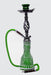 20" 1 hose Twisted wrought metal Hookah [AK2267]-Green - One Wholesale