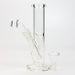 8" 2-in-1 clear tube glass Dab Rig [AKGA013]- - One Wholesale