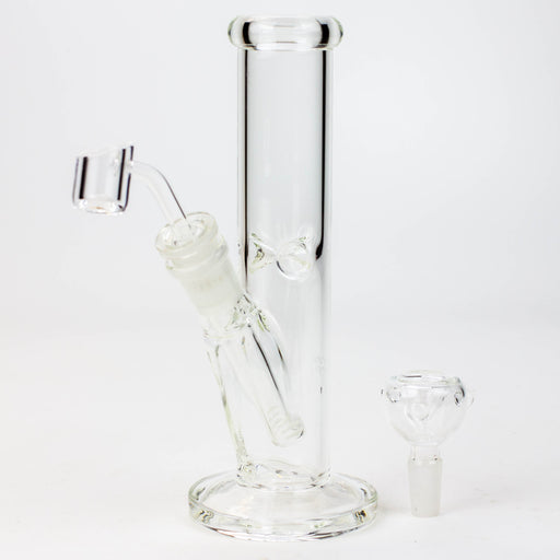 8" 2-in-1 clear tube glass Dab Rig [AKGA013] Glass Rig Canadian Distributor
