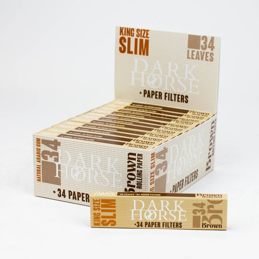 Rolling Paper DARK HORSE king slim BROWN Paper + Filters King Size BANKA