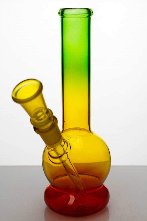 7" glass water bong with bowl stem Beaker Bong ONE Rasta G23
