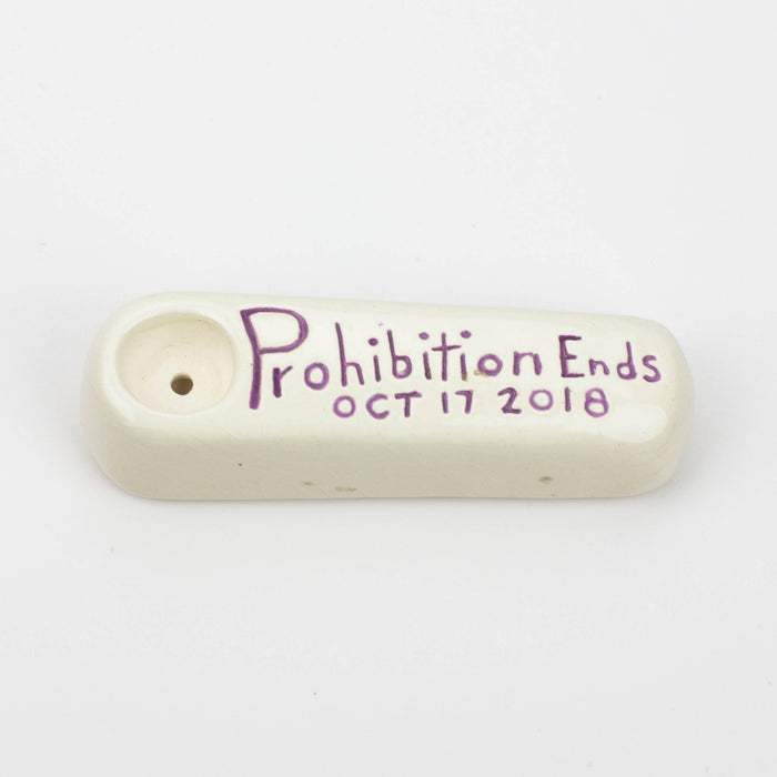 Handmade Ceramic Smoking Pipe [Prohibition Ends]- - One Wholesale