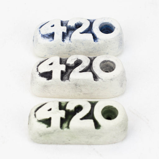 Handmade Ceramic Smoking Pipe [420] Ceramic Black Piranha Designs