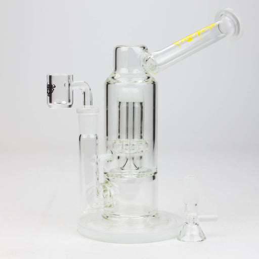 7" XTREME 2-in-1 Showerhead perc. glass Bong [XTR305] Glass Bong Canadian Distributor White