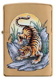 Zippo 49116 Tattoo Tiger Design Zippo Lighter ONE