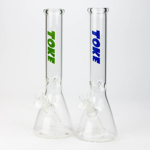 TOKE - 12" Beaker glass water bong Glass Bong Northern Aurora Trading Ltd