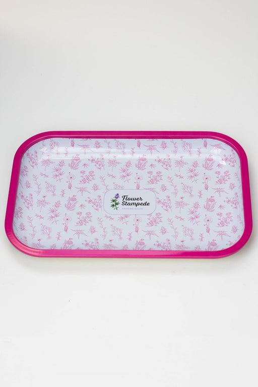 Flower Stampede Signature Floral Pattern Rolling Tray- - One Wholesale