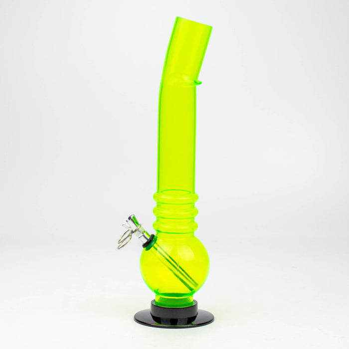 11" bent neck acrylic water pipe assorted [FP series] Beaker Bong ONE