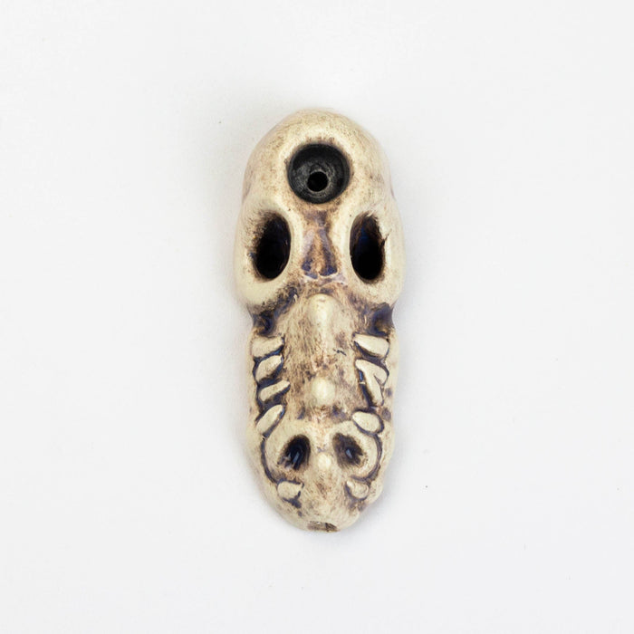 Handmade Ceramic Smoking Pipe [MINI GATOR] Ceramic Pipe Black Piranha Designs