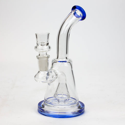 6" Cone diffuser glass bong Rig ONE Blue