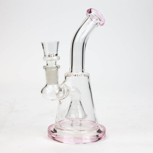 6" Cone diffuser glass bong Rig ONE Pink