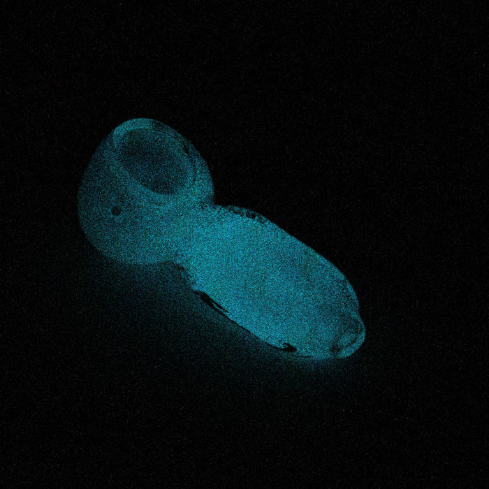 3" soft glass glow in the dark hand pipe [9188] Pack of 2