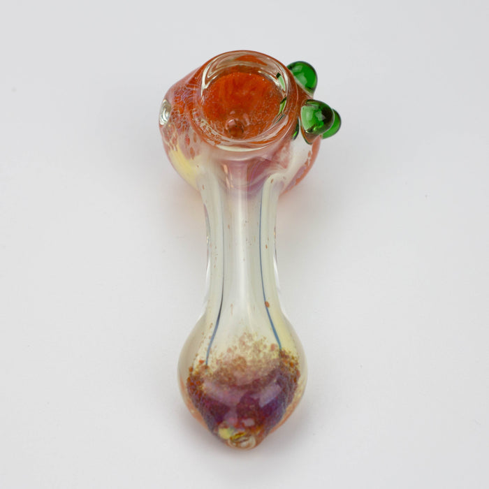 3" soft glass hand pipe [9186] Pack of 2