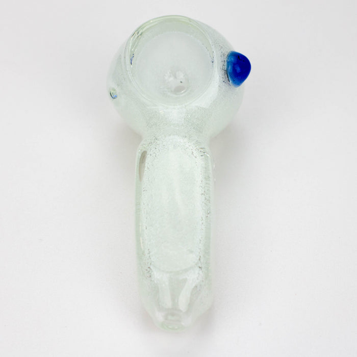 3" soft glass glow in the dark hand pipe [9188] Pack of 2