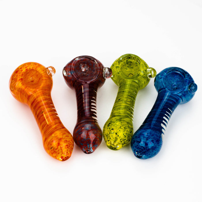 3" soft glass hand pipe [9187] Pack of 2 Glass Pipe ONE
