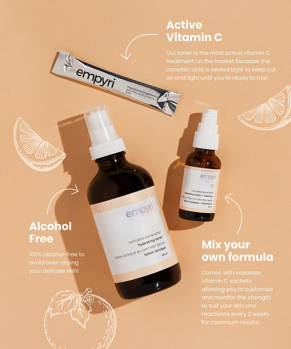 empyri - hydrating hemp toner + vitamin C for acne-prone skin Skincare empyri Ltd.