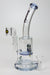 8" HAZE 2-in-1 Honeycomb diffuser Bent neck Dab Rig-Purple - One Wholesale