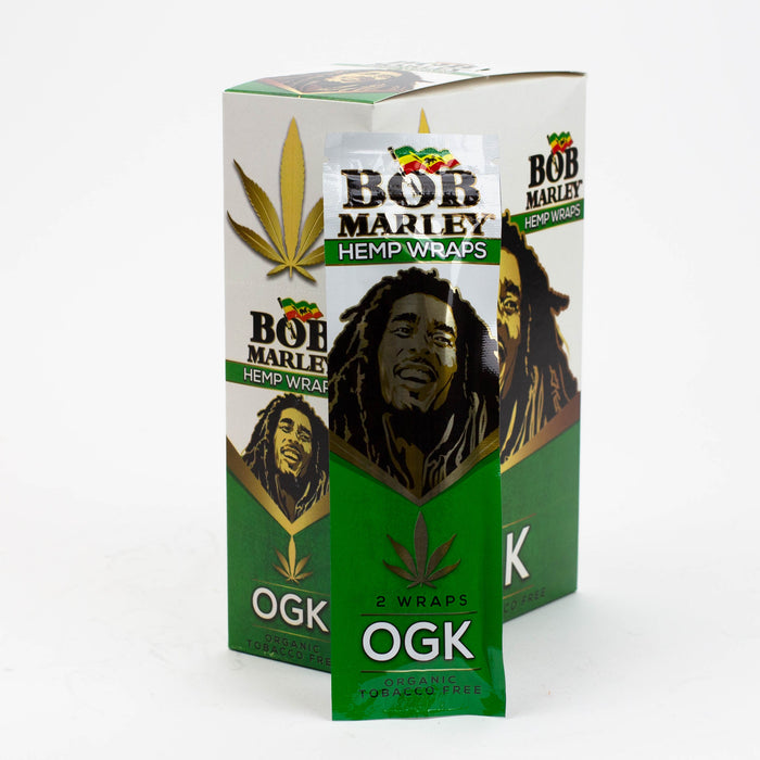 BOB Marley Hemp Wraps display Pack of 25 Leaf Wrap ONE OGK
