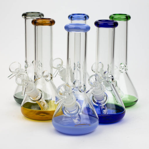 8" Color bottom Glass Bong [C6307] Glass Bong Canadian Distributor