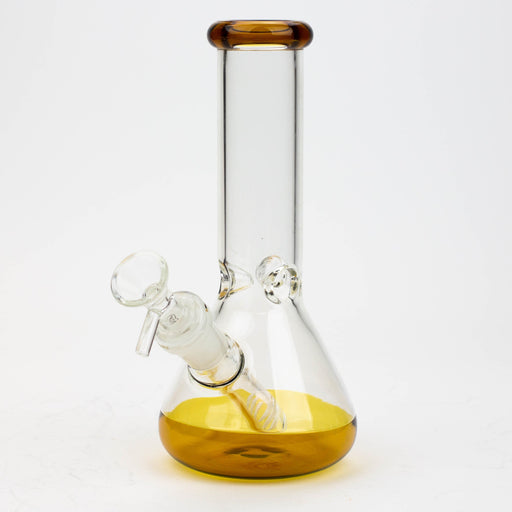 8" Color bottom Glass Bong [C6307] Glass Bong Canadian Distributor Amber