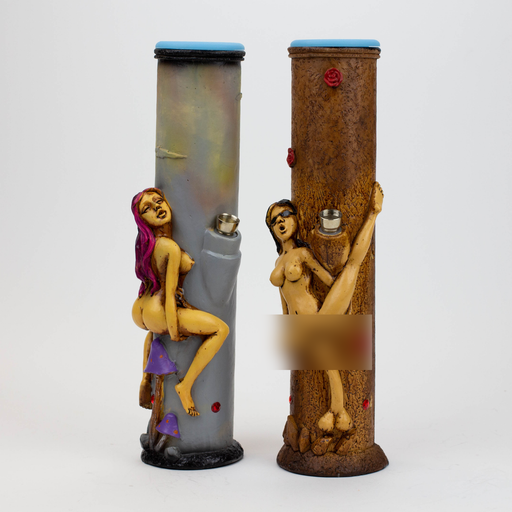 12.6" Resin water bong Glass Bong-Girl [AH184] Resin · Silicone · Plastic Bong Canadian Distributor