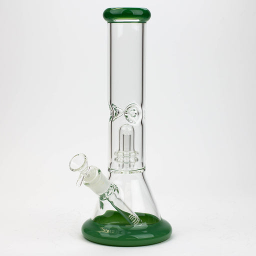 12" Color Bottom Glass Bong with shower head [C1503] Glass Bong Canadian Distributor Jade Green