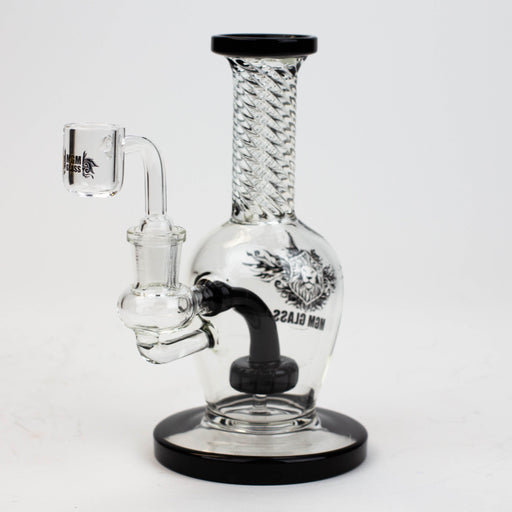 7" Glass Dab Rig Glass Rig Canadian Distributor Black