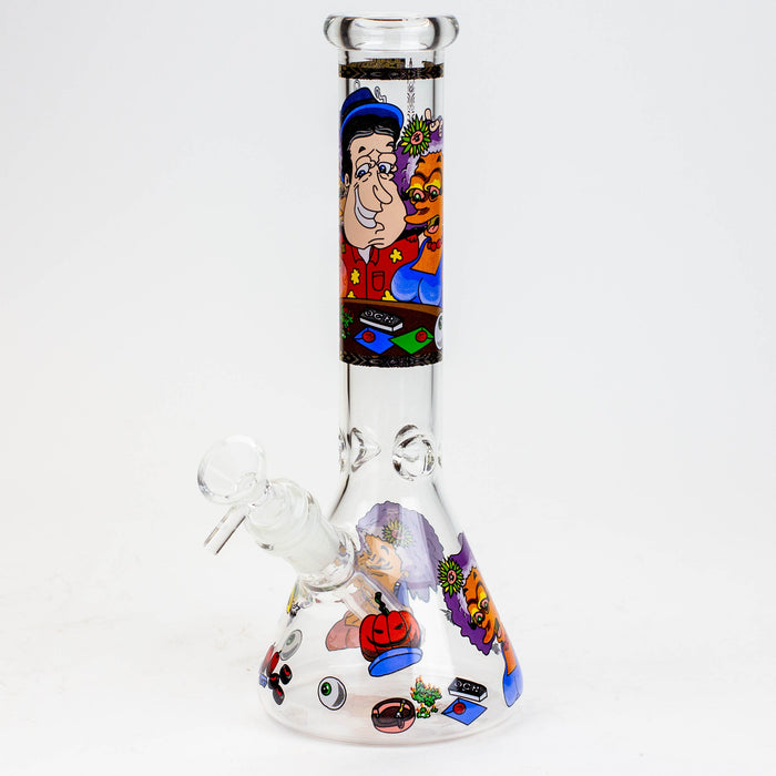 10" Cartoon glass water bong Glass Bong BANKA Graphic E