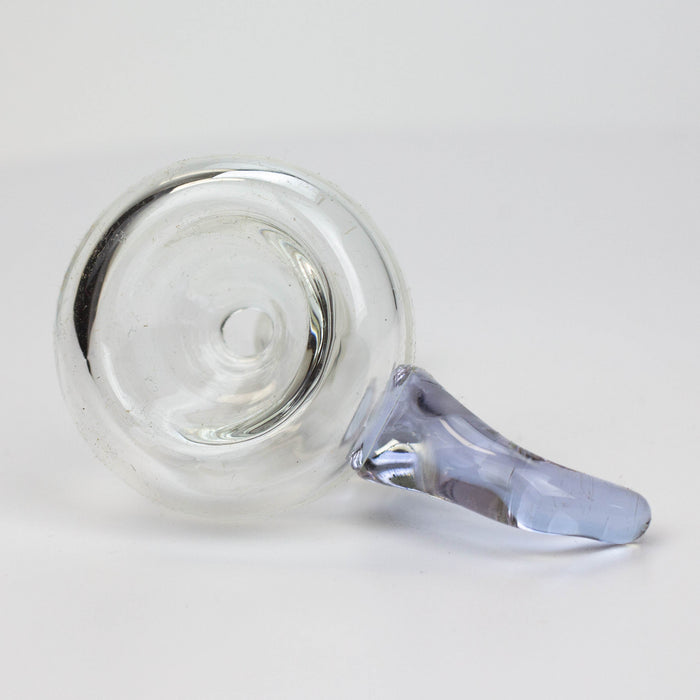 Clear round glass bowl with handle for 14 mm female Joint