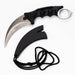 ALPHASTEEL Hunting Knife - Karambit Fixed Blade Knife JJ Distribution Silver