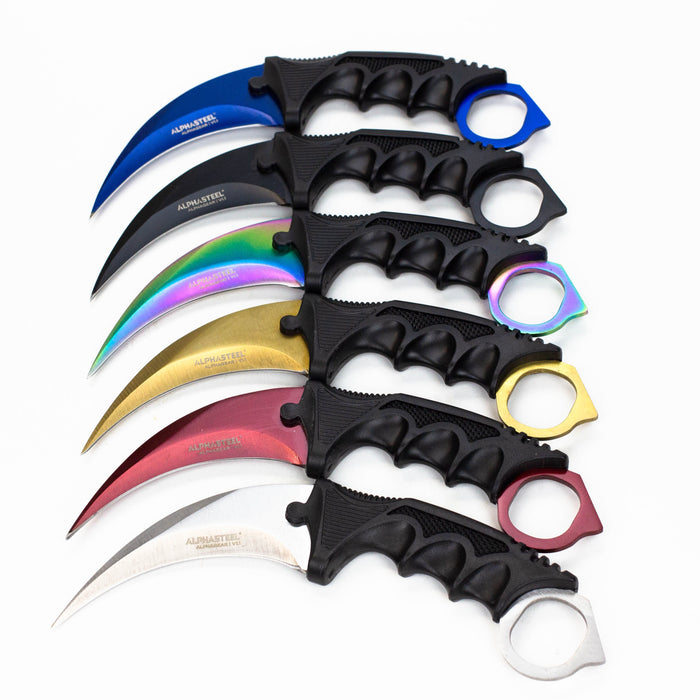 ALPHASTEEL Hunting Knife - Karambit Fixed Blade Knife JJ Distribution