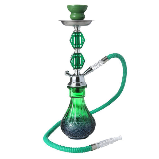 12" 1 hose Baluster Hookah [MD2198] Hookah Canadian Distributor Green