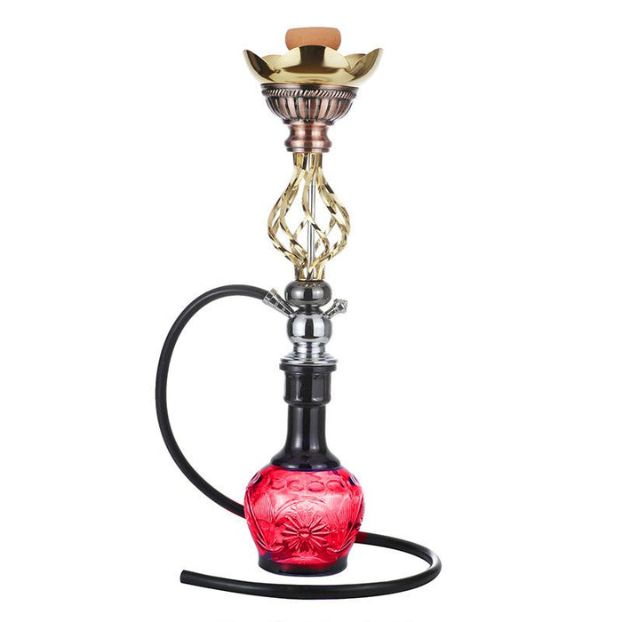 27" Twist Wrought Hookah [MD2205] Hookah Canadian Distributor Red