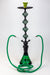 31" 2 hoses Twisted Wrought Metal Hookah [MD2206]-Green - One Wholesale