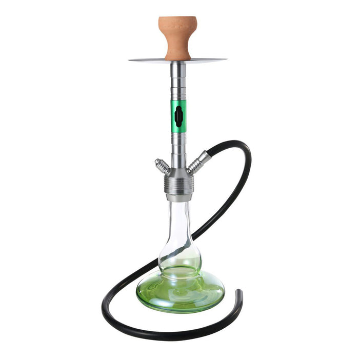 19" 1 hose Modern Hookah [MD2207] Hookah Canadian Distributor Green
