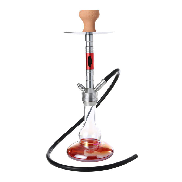 19" 1 hose Modern Hookah [MD2207] Hookah Canadian Distributor Red