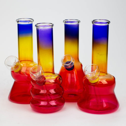 6" glass water bong-Jamaica Beaker Bong ONE