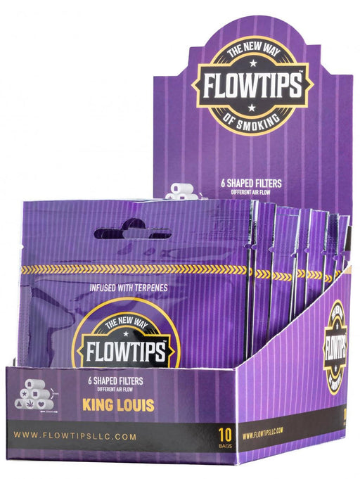 Flowtips Terpene Filter Tips - 25 ct. Bag - 10 ct. Display Filter Tip Flow-Tips King Louis