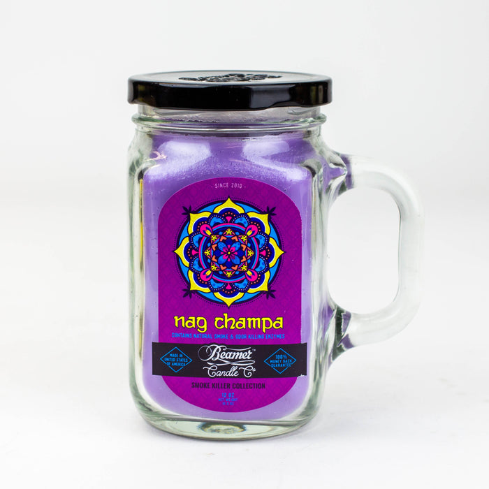 Beamer Candle Co. Ultra Premium Jar Smoke killer collection candle-Nag champa - One Wholesale
