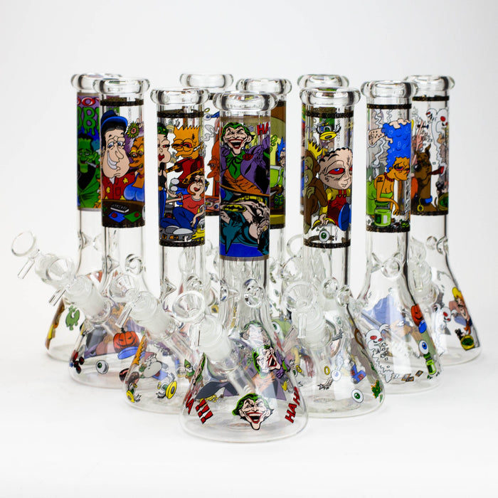 10" Cartoon glass water bong Glass Bong BANKA