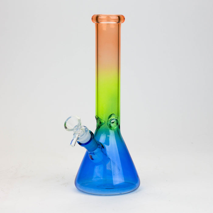 10" Multi color glass water bong Glass Bong BANKA OR-BL