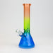 10" Multi color glass water bong Glass Bong BANKA OR-BL