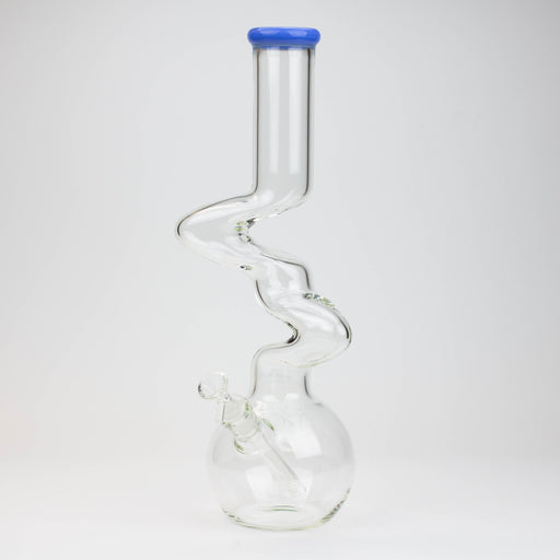 16" Zig-zag glass water bong [AKG004] Glass Bong Canadian Distributor Jade